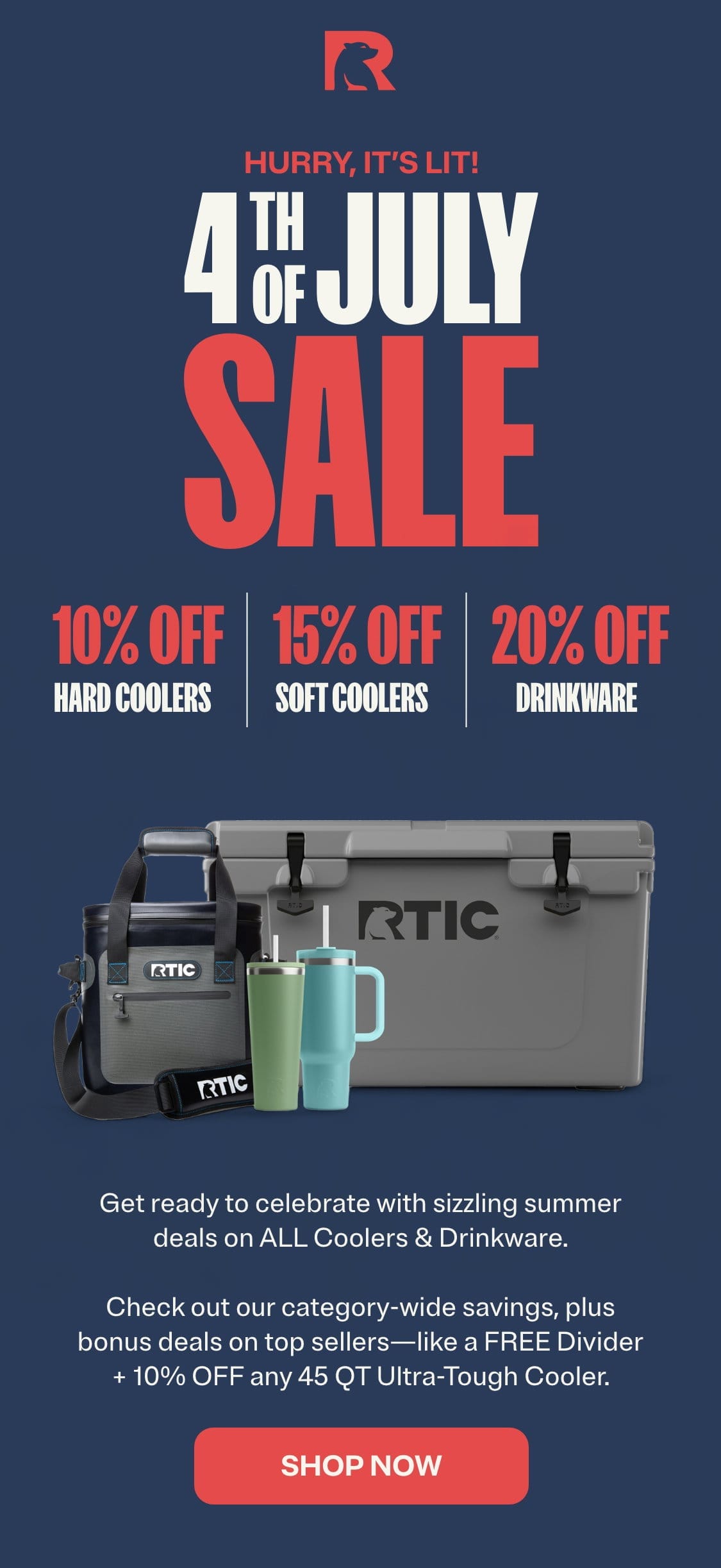 Hurry, It's Lit! 4th of July Sale