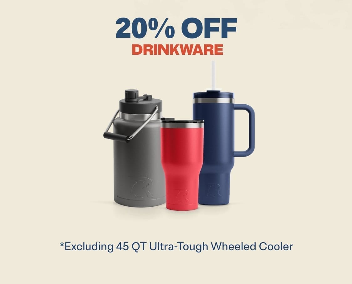 20% off drinkware