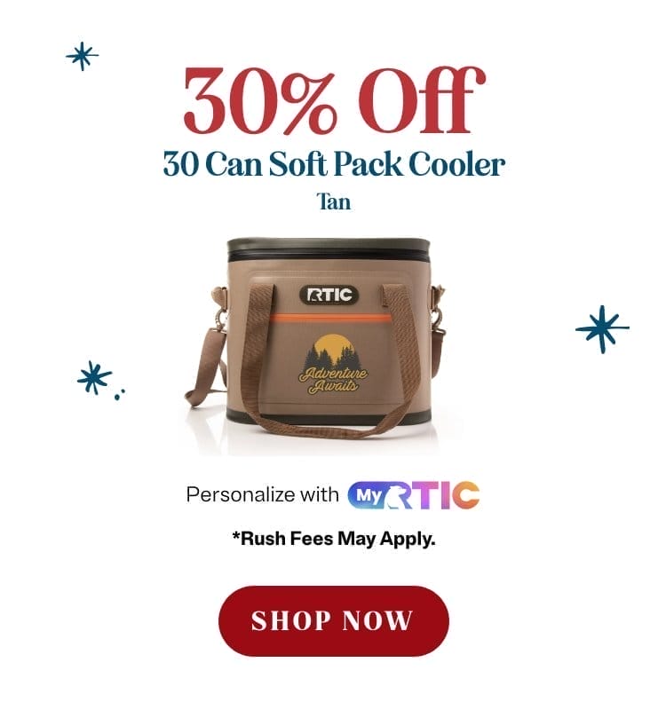 30% off soft pack cooler