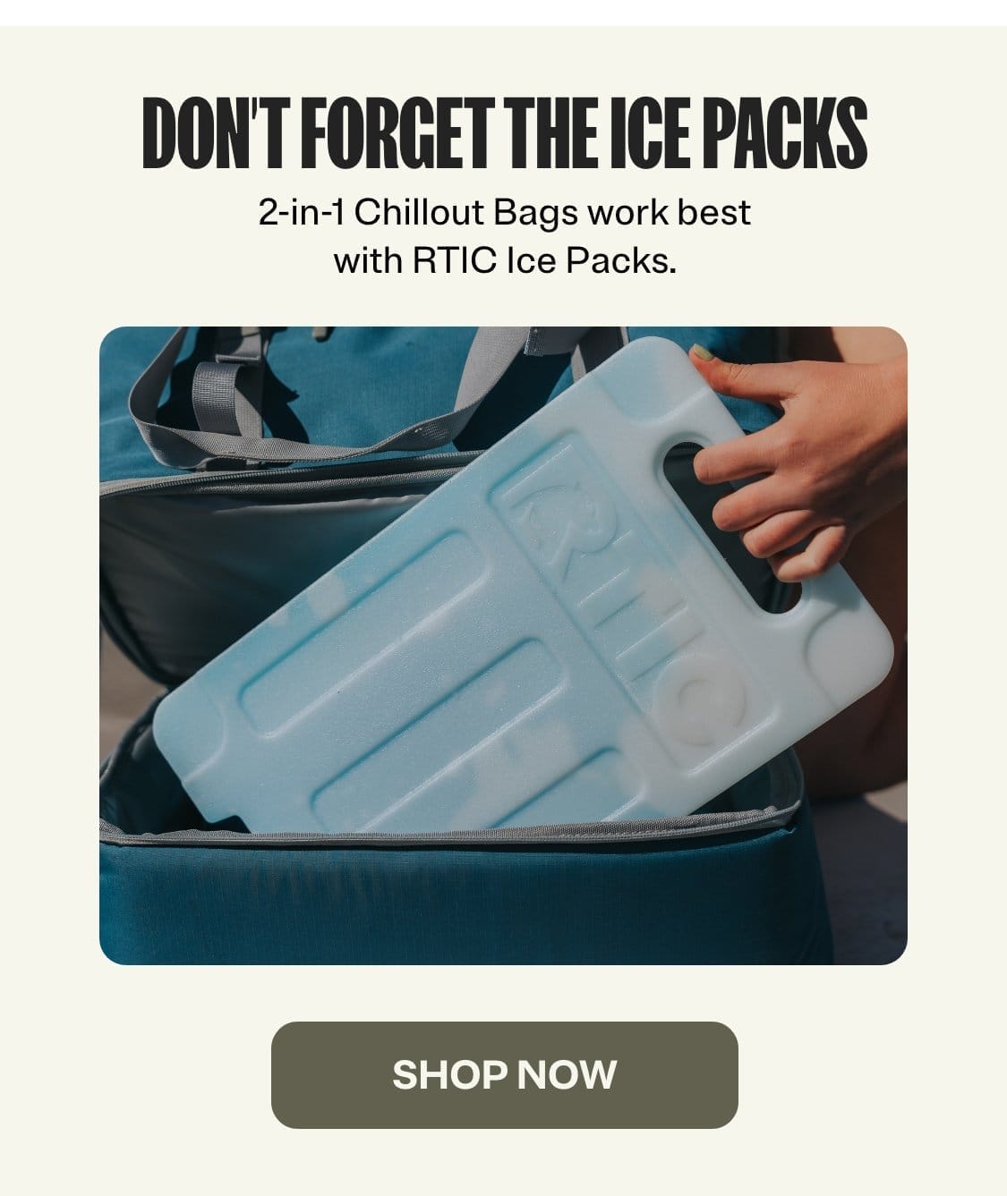 Don't forget the ice packs.