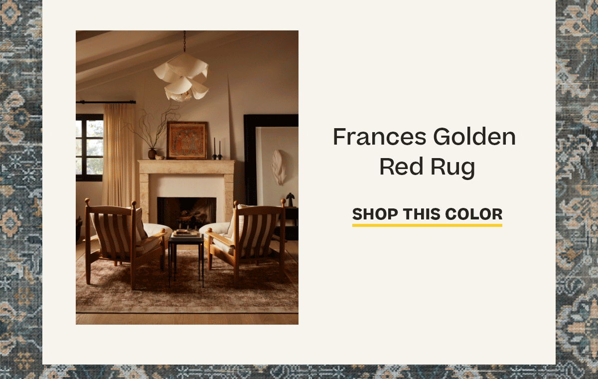 Frances Gold Red Rug