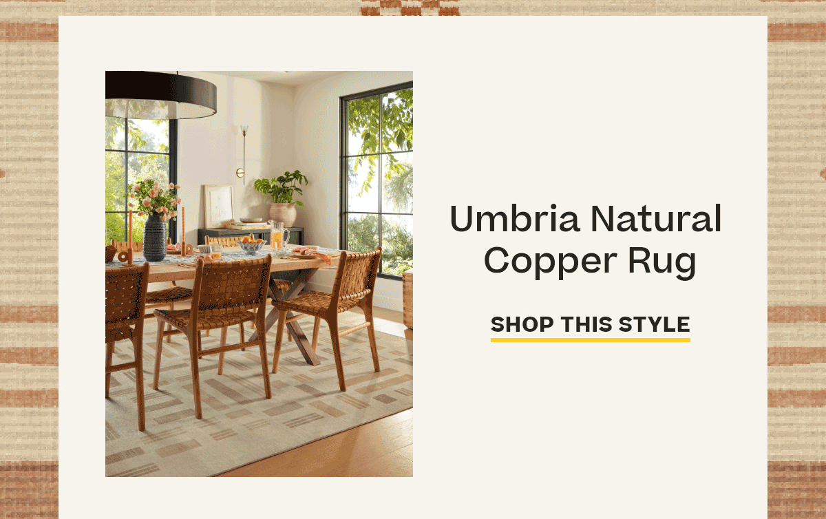 Umbria Natural Copper Rug