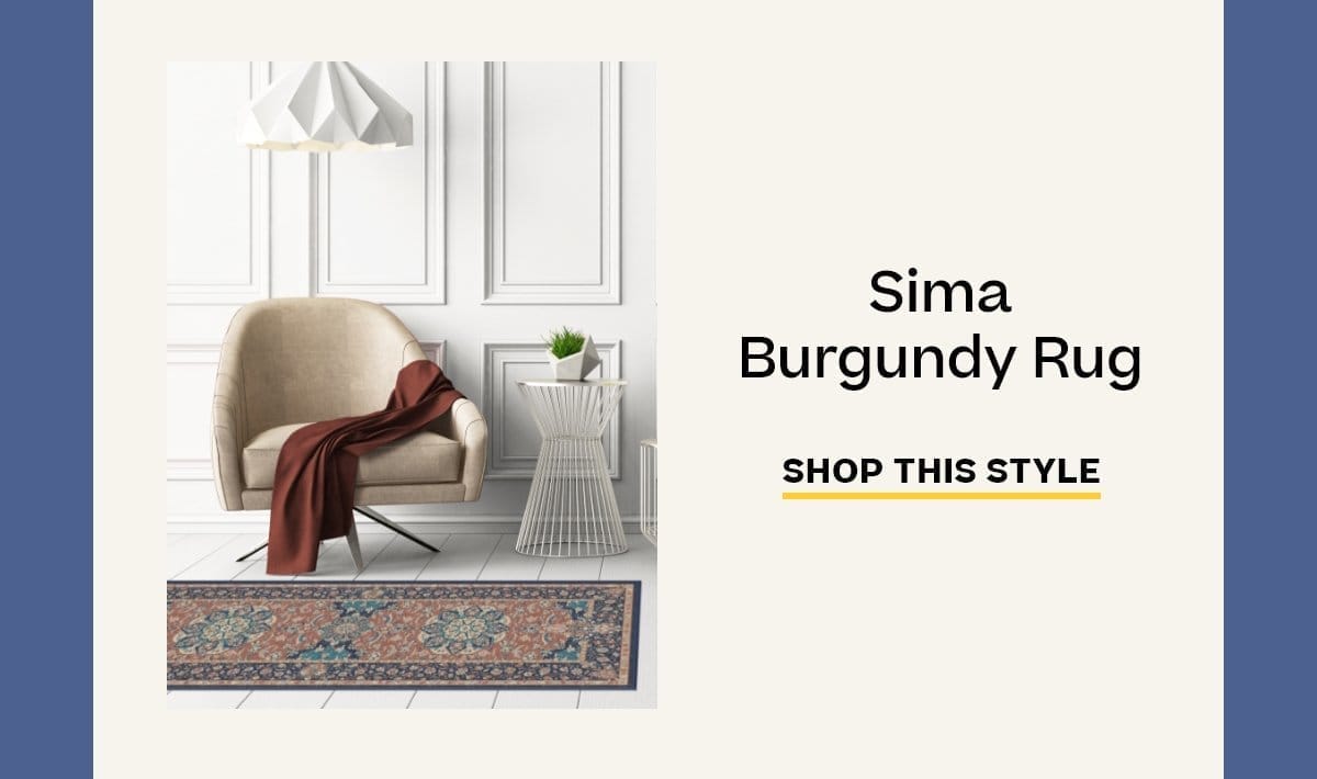 Sima Burgundy Rug