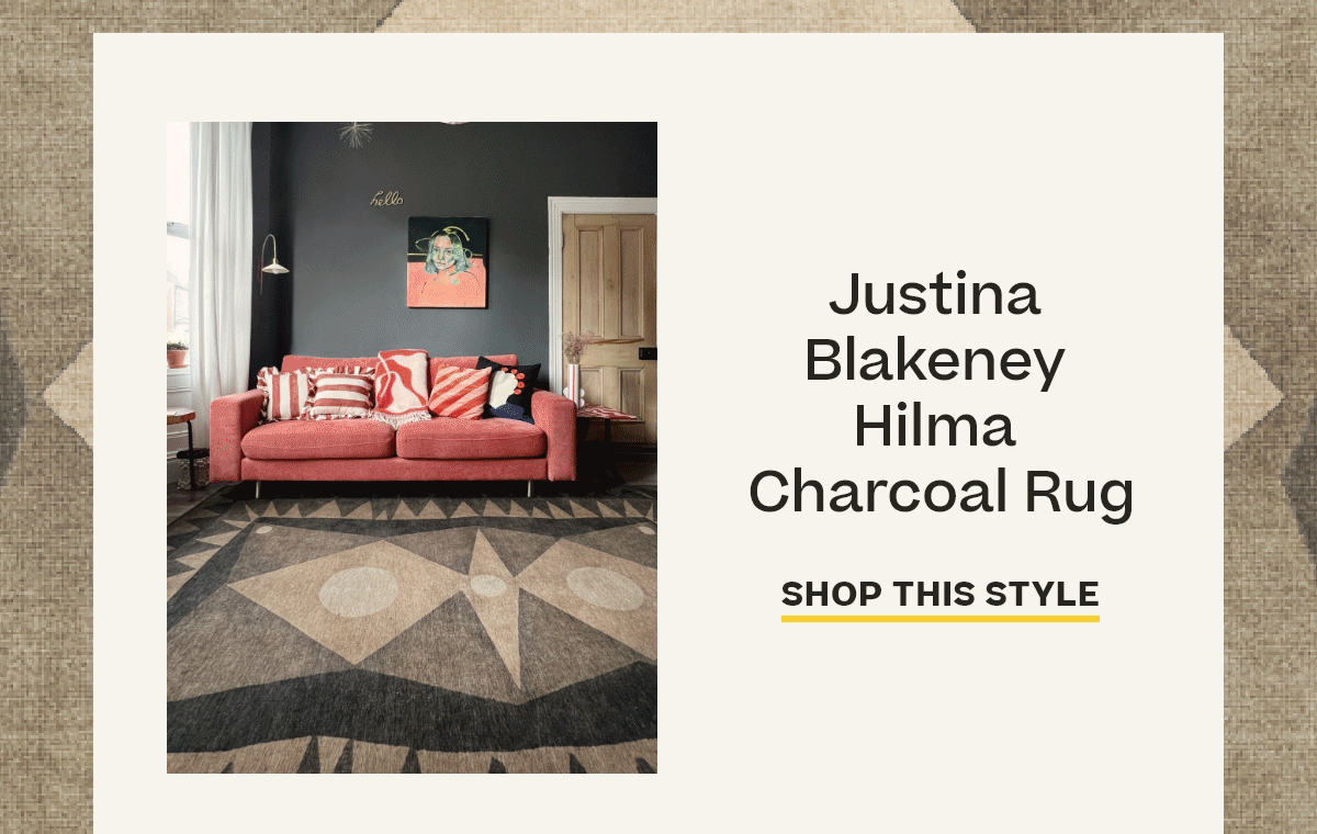 Justina Blakeney Hilma Charcoal Rug