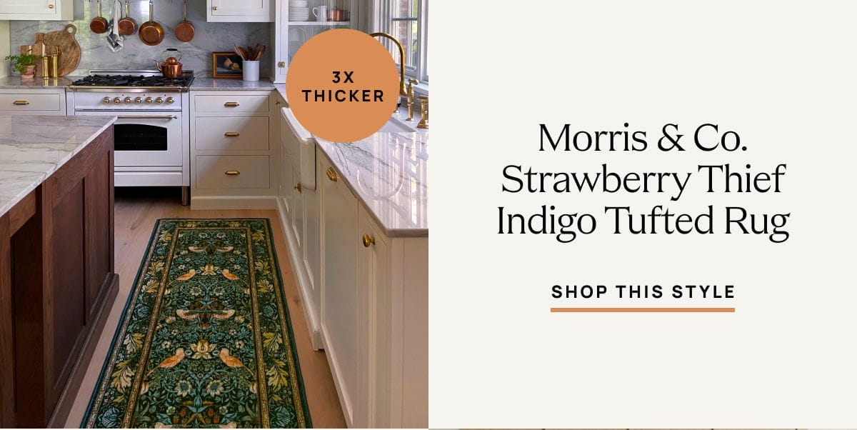 Morris & Co. Strawberry Thief Indigo Tufted Rug