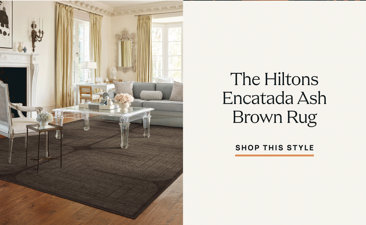 The Hiltons Encatada Ash Brown Rug