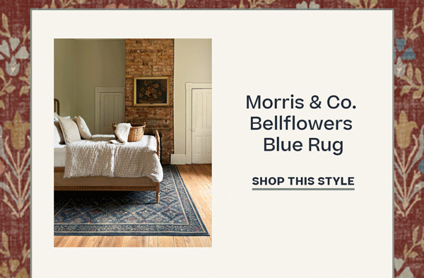 Morris Co Bellflowers Blue Rug