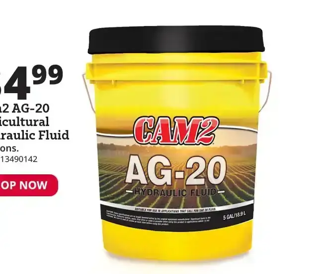 Cam2 AG-20 Agricultural Hydraulic Fluid, 5 Gallon - 80565-199055