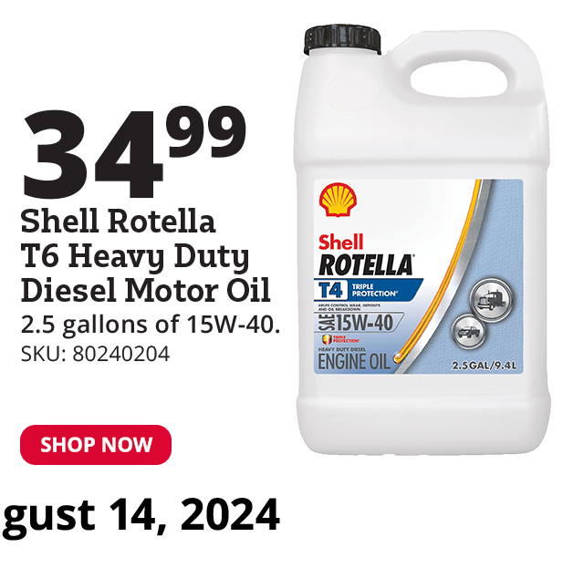 Shell Rotella Motor Oil