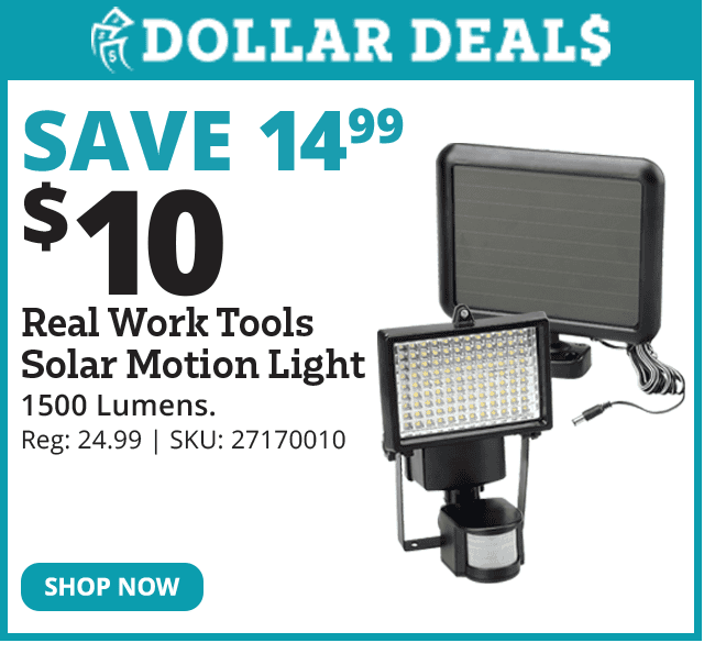 Real Work Tools Solar Motion Light