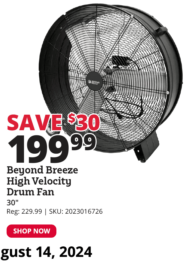 Beyond Breeze High Velocity Drum Fan