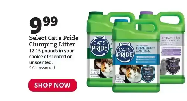 Select Cat's Pride Clumping Litter