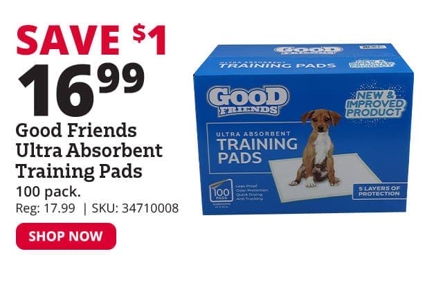 Good Friends Puppy Housebreaking Pads, 100 Count Pack