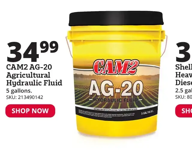 Cam2 AG-20 Agricultural Hydraulic Fluid, 5 Gallon - 80565-199055