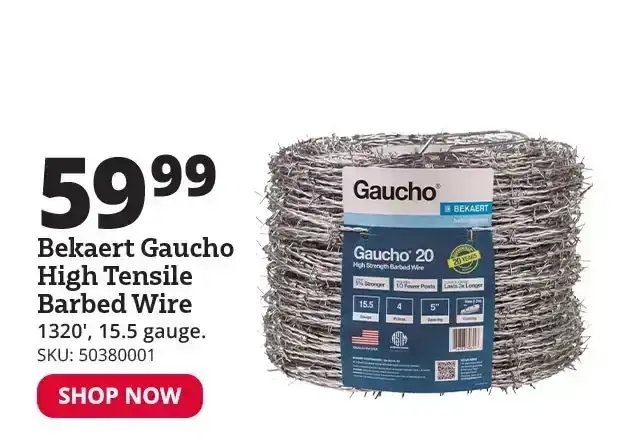 Bekaert Gaucho 15.5 Gauge High Tensile Barbed Wire, 1320' - 118293