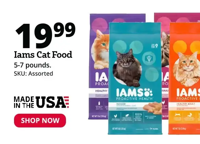 Iams cat food