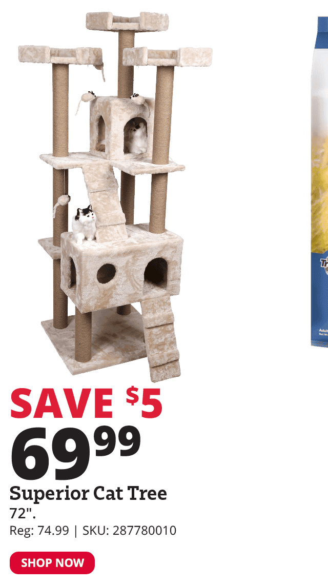 Save \\$5 on Superior Cat Tree