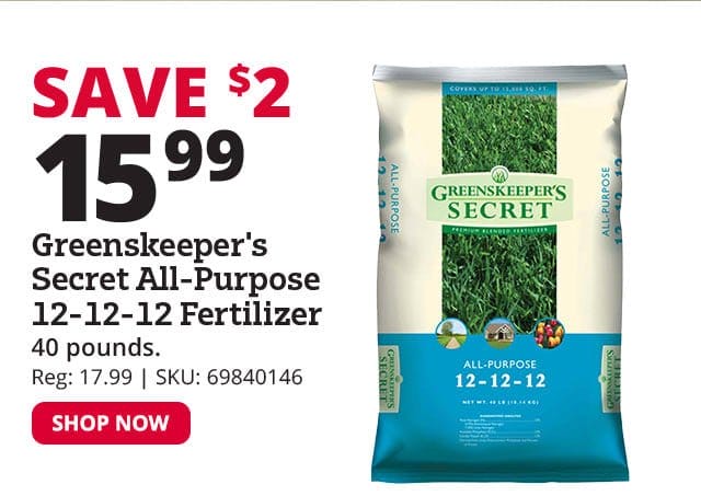 Greenskeeper's Secret All-Purpose 12-12-12 Fertilizer, 40 lbs