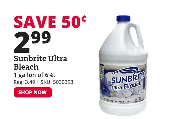Sunbrite Ultra Bleach 6%, 1 Gallon - SB110020