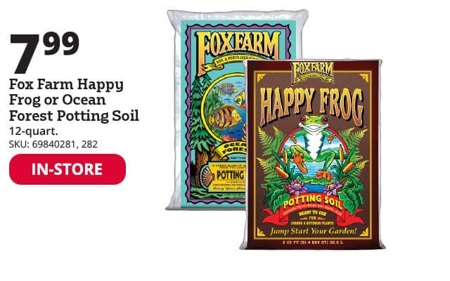 Fox Farm Happy Frog & Ocean Forest Potting Soil