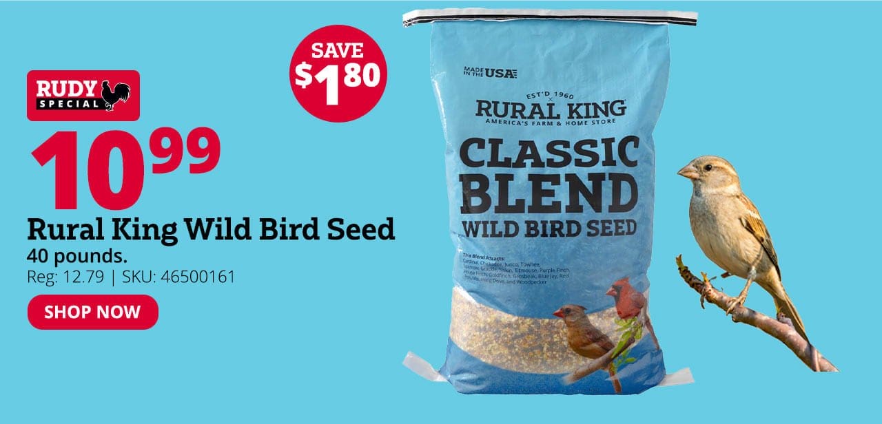 Rural King Wild Bird Seed, 40 lb. Bag