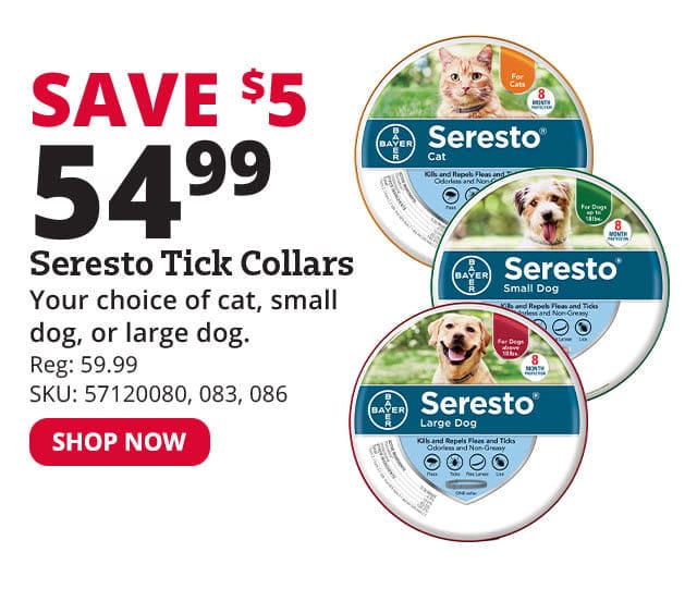 Seresto Flea & Tick Collar for Small & Large Dogs & Cats