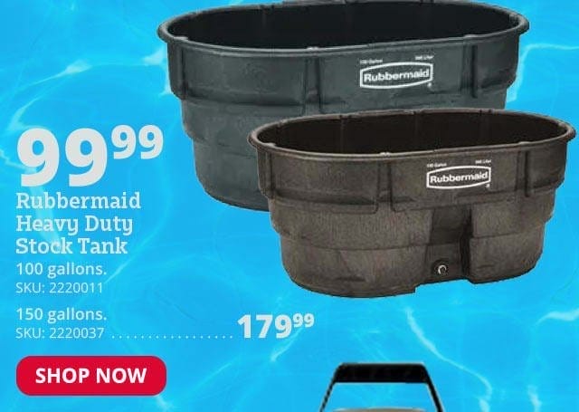 Rubbermaid Farm Tough 100-150 Gallon Stock Tank