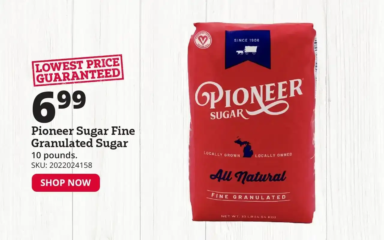 Pioneer Sugar Fine Granulated Sugar, 10 lb. Bag