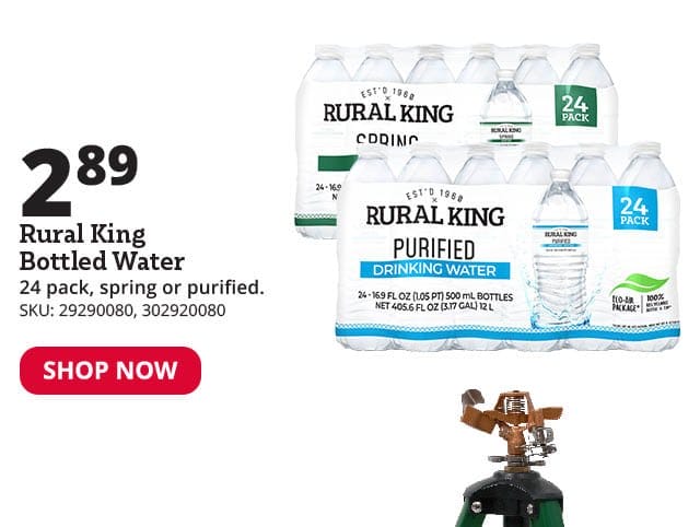 Rural King Bottled Water 24 Pack Purified or Spring