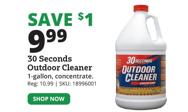 30 Seconds Outdoor Cleaner Concentrate, 1 Gallon - 1G30S