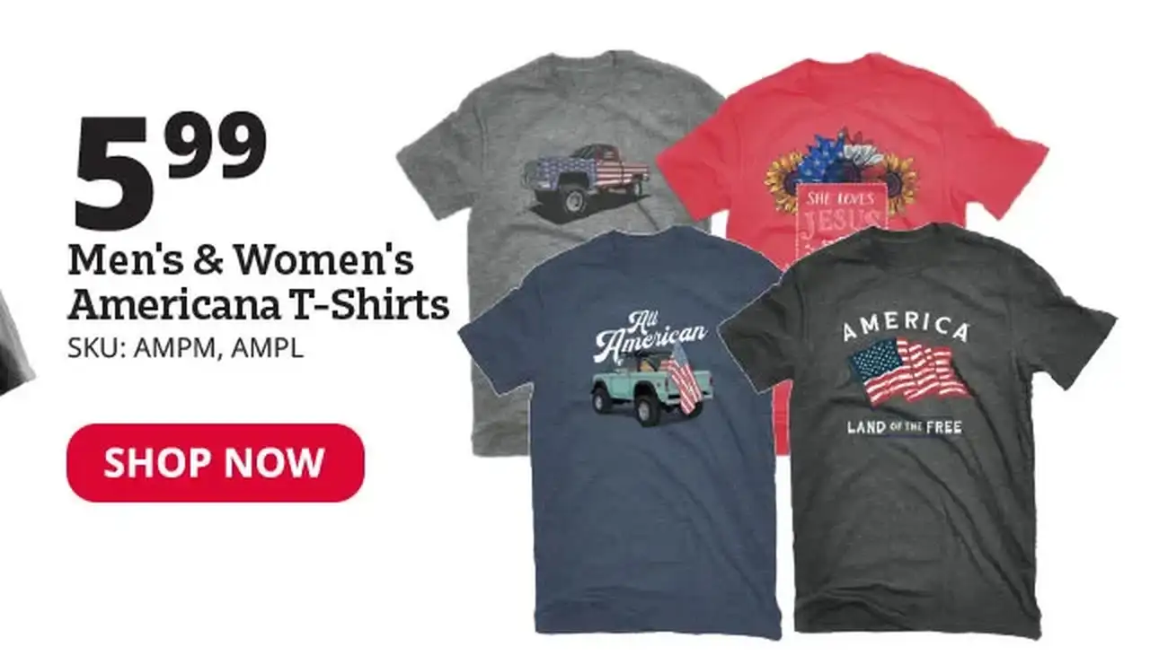 Men's & Women's Americana T-Shirts