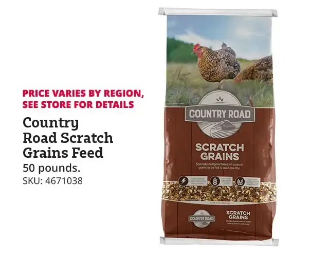 Country Road Scratch Grains Feed, 50 lb. Bag