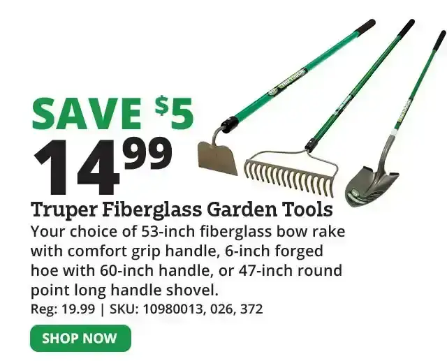 Truper Fiberglass Garden Tools