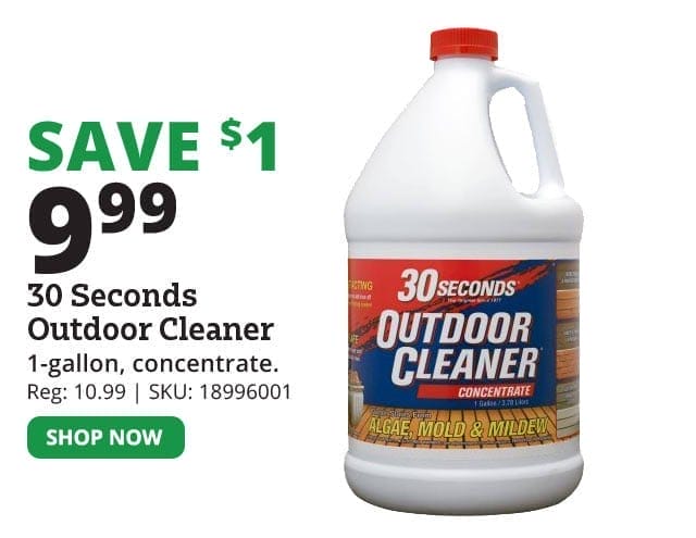 30 Seconds Outdoor Cleaner Concentrate, 1 Gallon - 1G30S