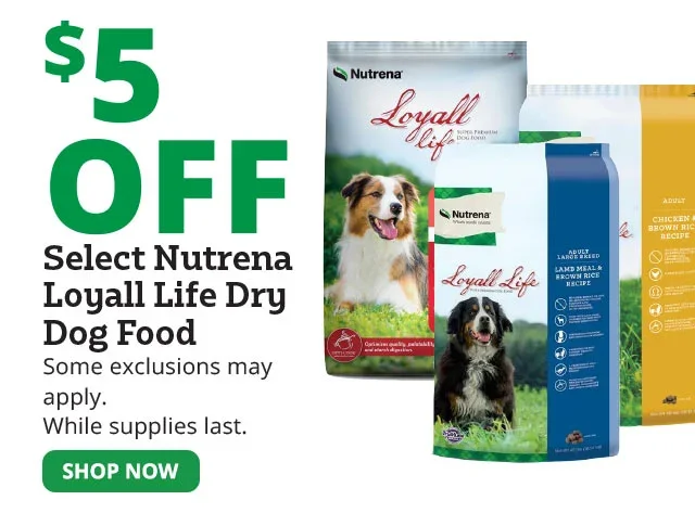 \\$5 Off Select Nutrena Loyall Life Dry Dog Food
