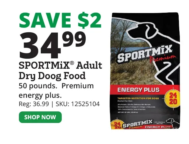 SPORTMiX® Energy Adult Dry Dog Food, 50 lb. Bag