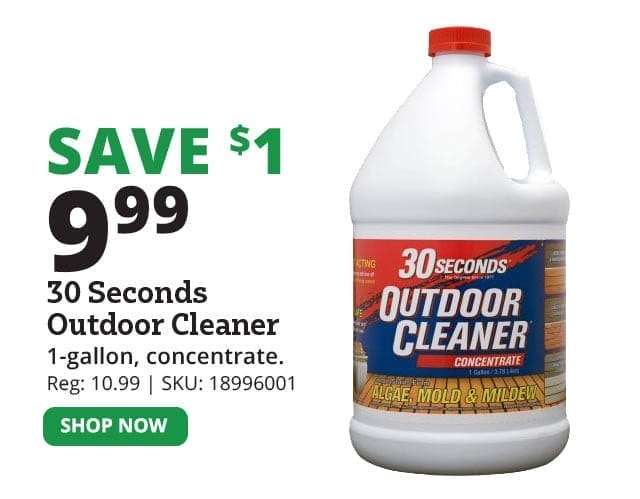 30 Seconds Outdoor Cleaner Concentrate, 1 Gallon - 1G30S