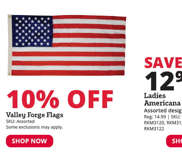 10% Off Valley Forge Flags