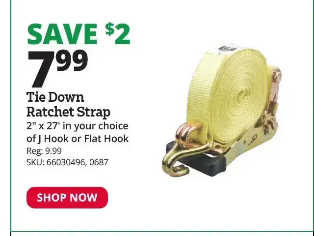 Tie Down Ratchet Straps