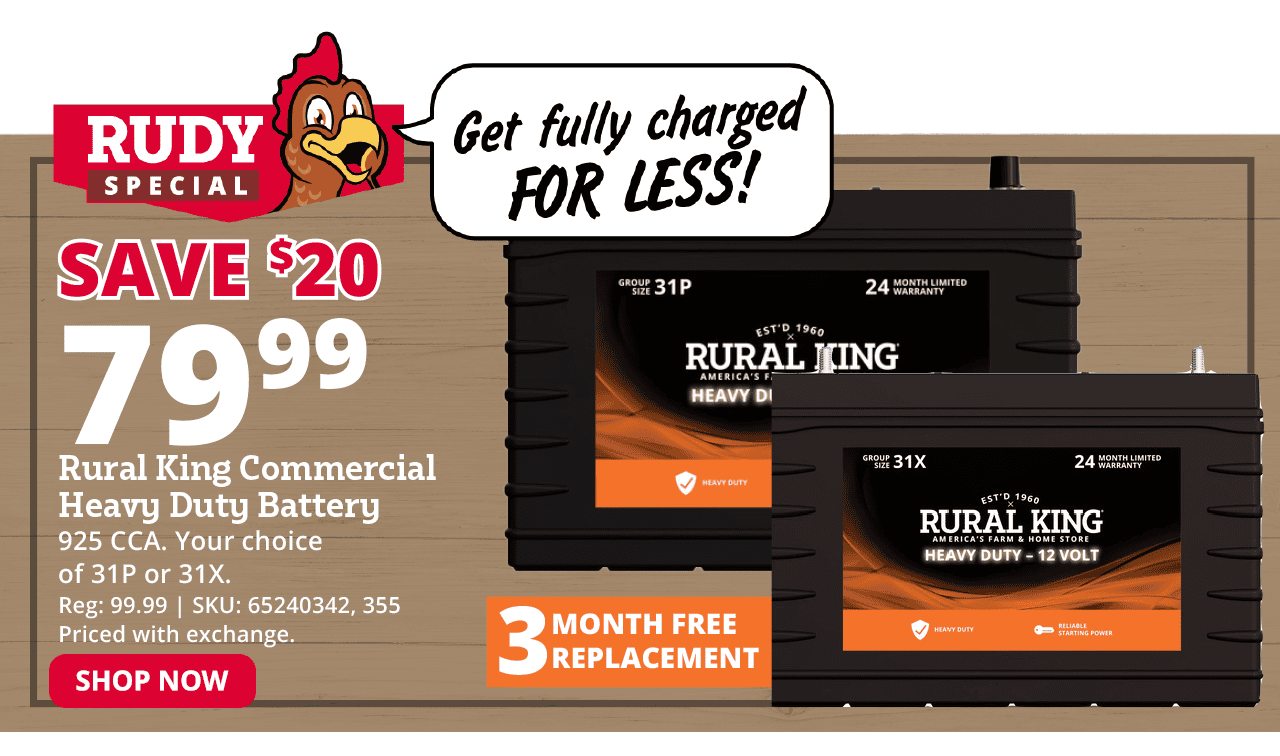 Rural King Commercial Heavy Duty Battery