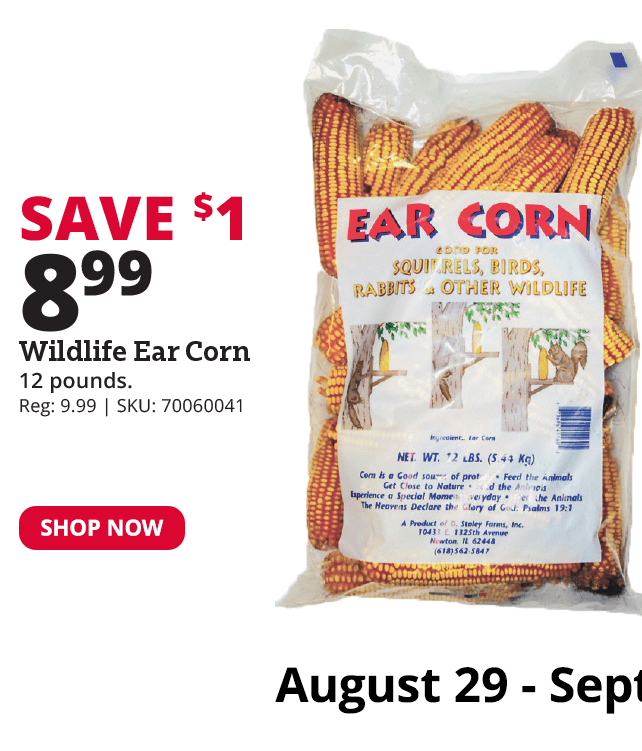 Wildlife Ear Corn