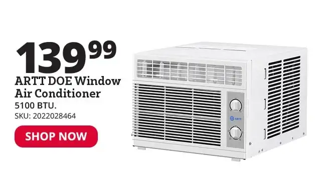 ARTT 5,100 BTU DOE Window Air Conditioner - RTWF05XCA