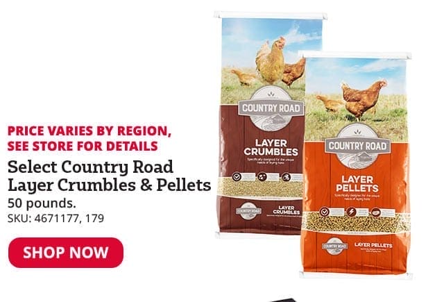 Country Road Layer Crumbles or Pellets