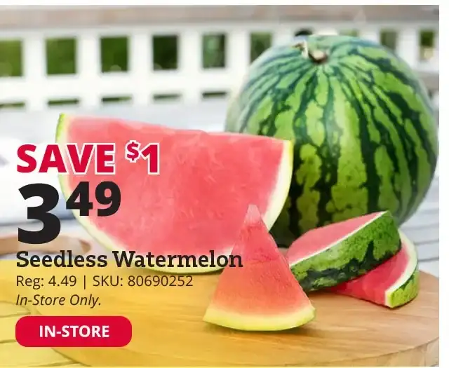 Seedless Watermelon