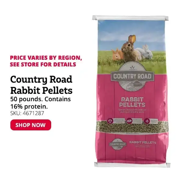 Country Road Rabbit Pellets, 50 lb. Bag