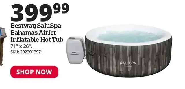 Bestway® SaluSpa Bahamas Signature AirJet 2-4 Person Inflatable Hot Tub Spa - 60006E