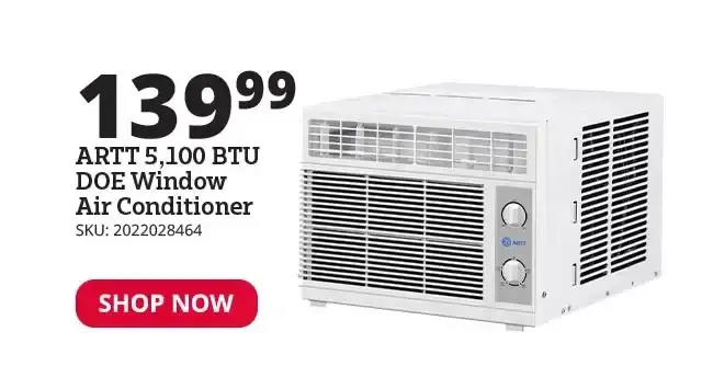 ARTT 5,100 BTU DOE Window Air Conditioner - RTWF05XCA