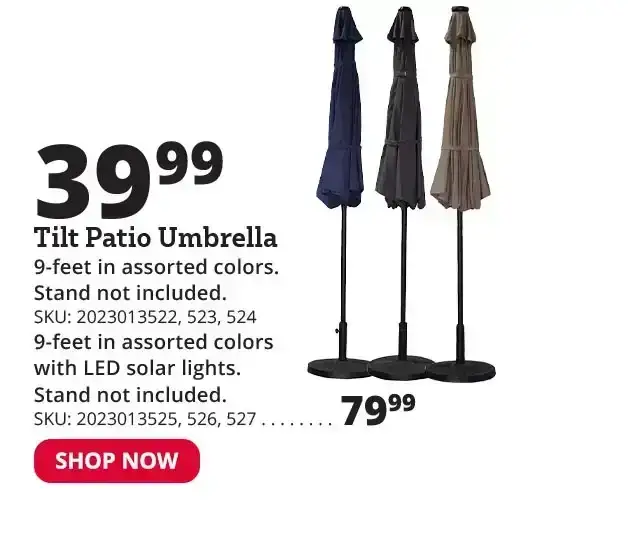 Tilt Patio Umbrella