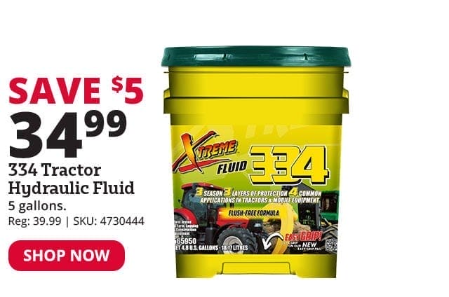 334 Tractor Hydraulic Fluid, 5 Gallon - 565950