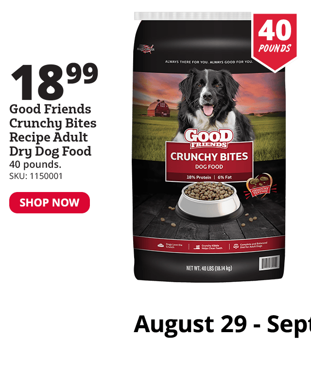 Good Friends Crunchy Bites Recipe Adult Dry dog food